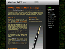 Tablet Screenshot of onlinedtp.com